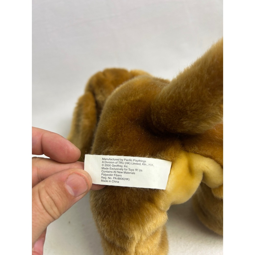 Vintage Animal Alley Toys R Us Dog 13" Brown Tan Floppy Ear Plush 2000 Puppy - Picture 5 of 11